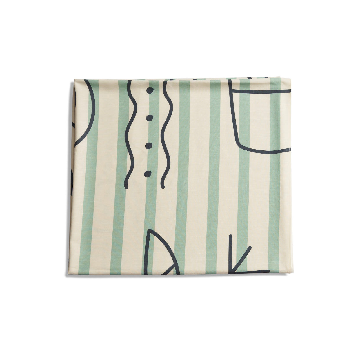 Olea In Mint Set-Table Cloth. Table Runner. Napkins.