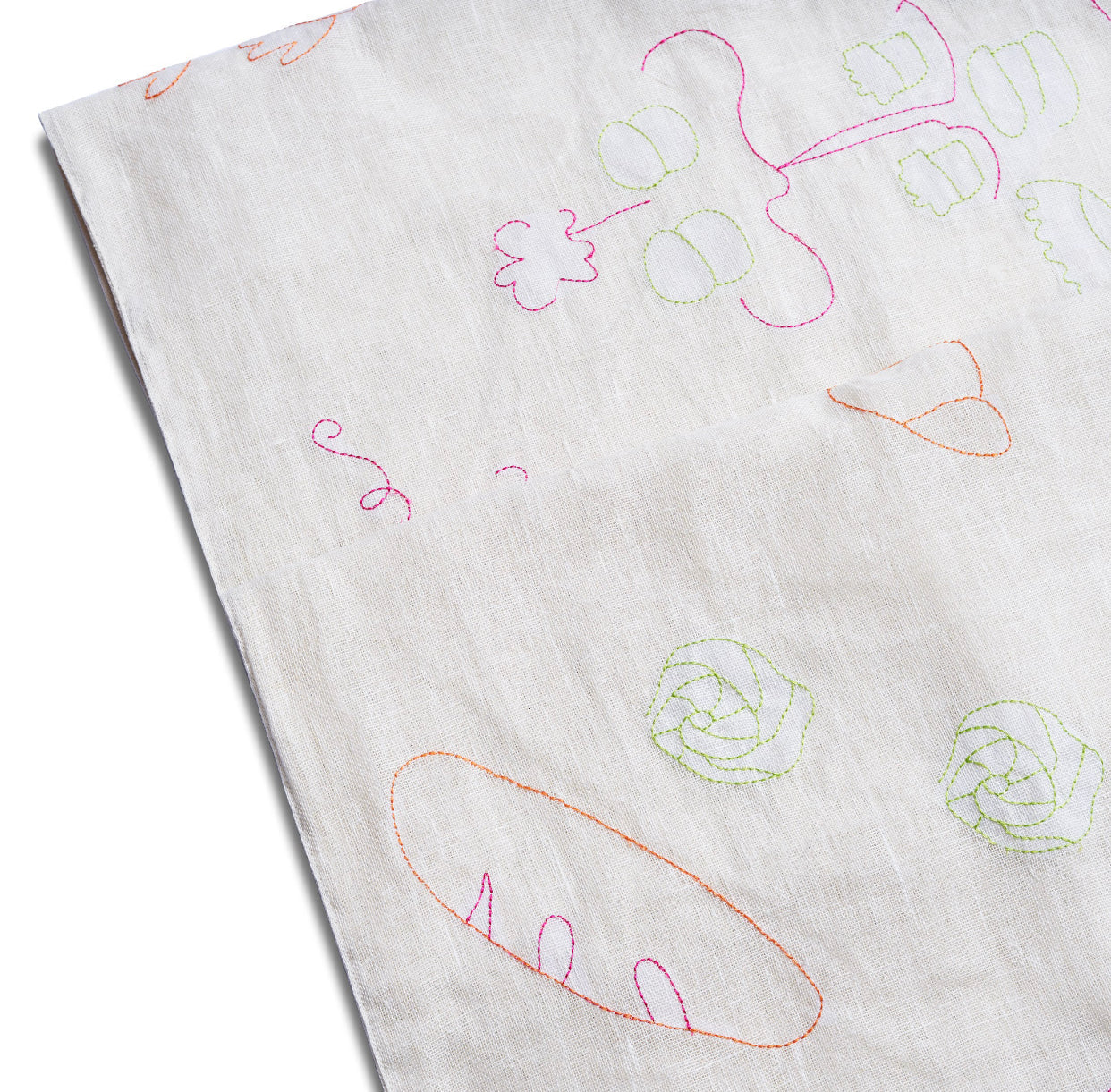 Focaccia Multi Colored Set-Table Runner. Placemats. Napkins.