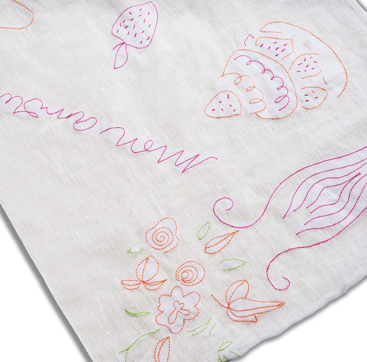 Focaccia Multi Colored Set-Table Runner. Placemats. Napkins.