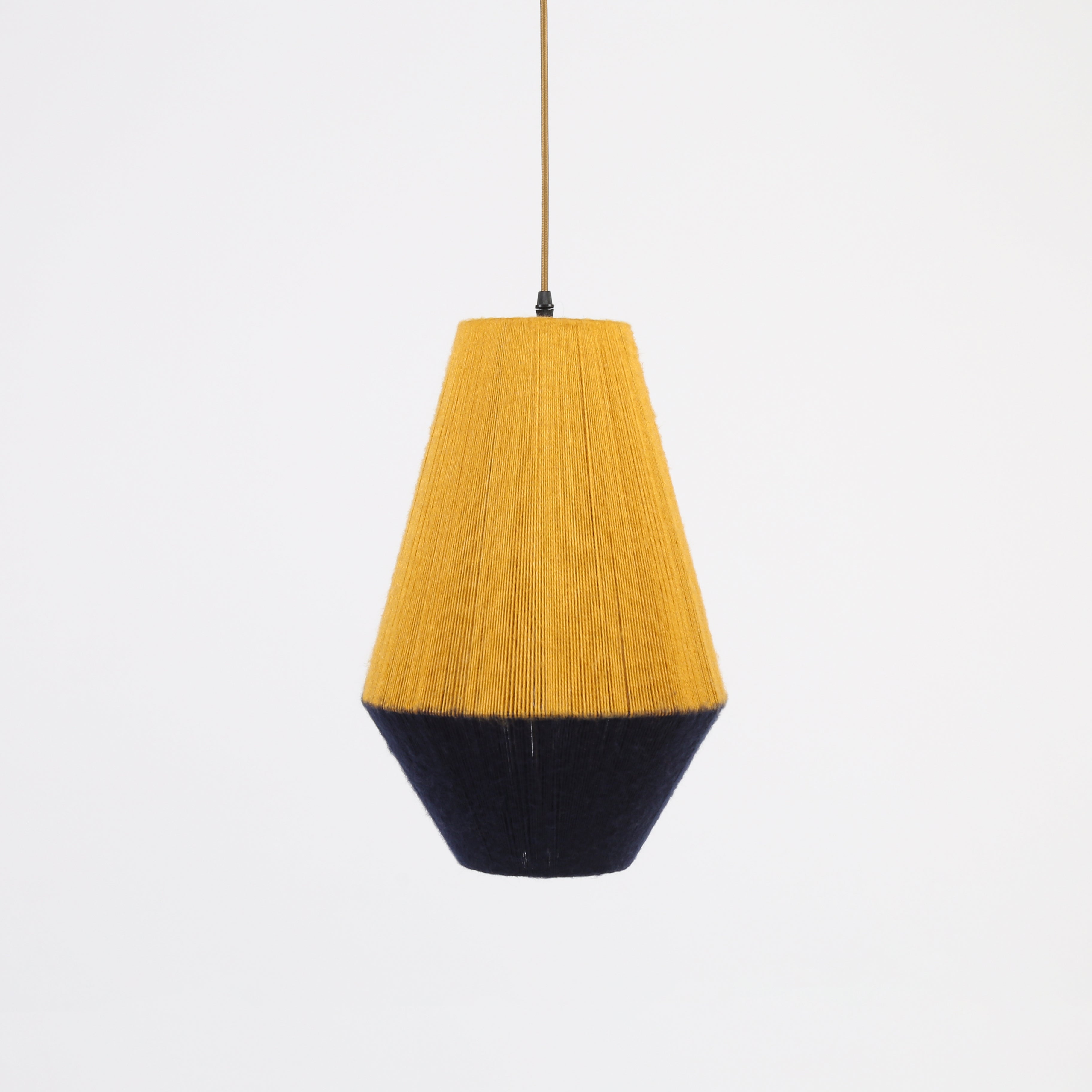 The Two-Tone Woven Chandelier