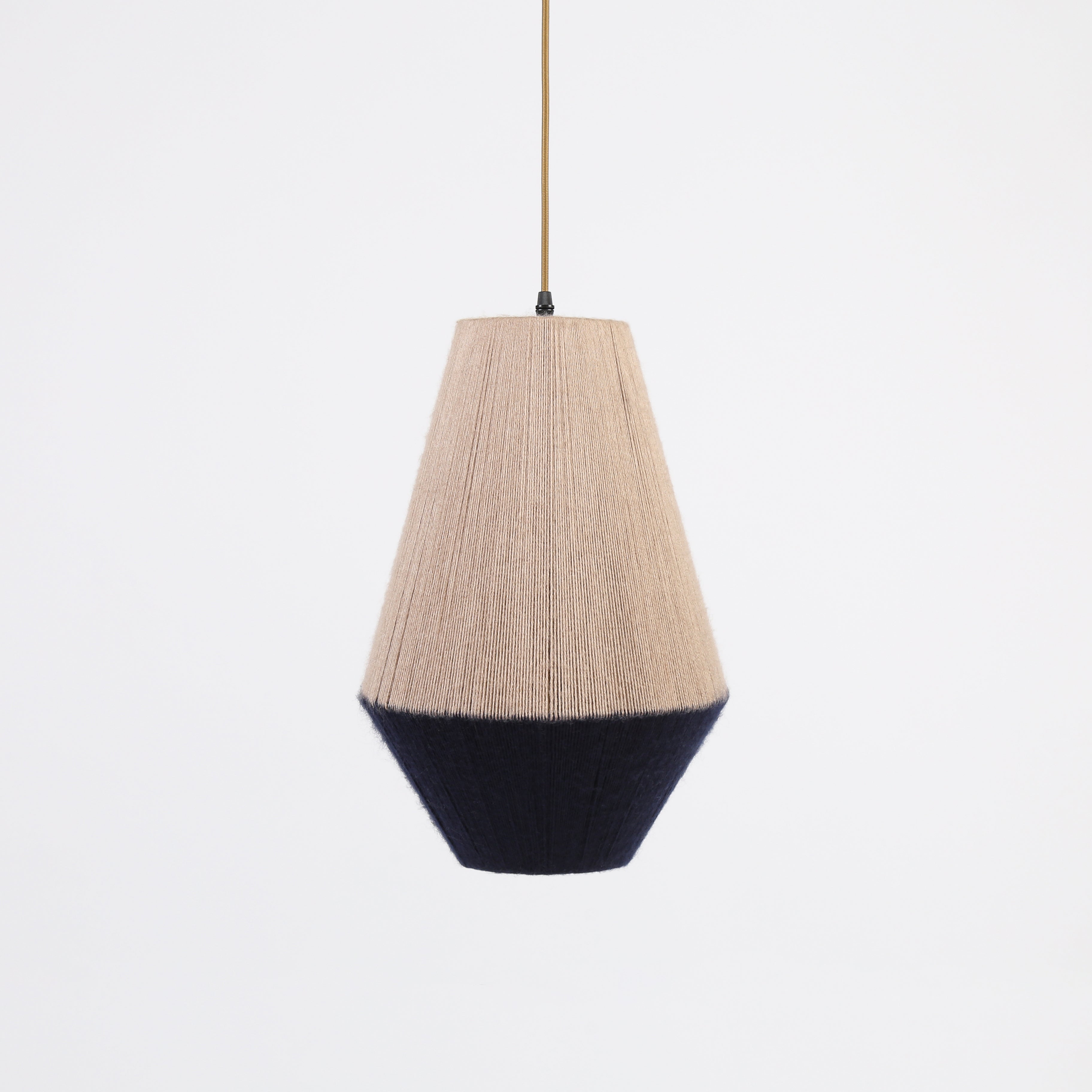 The Two-Tone Woven Chandelier