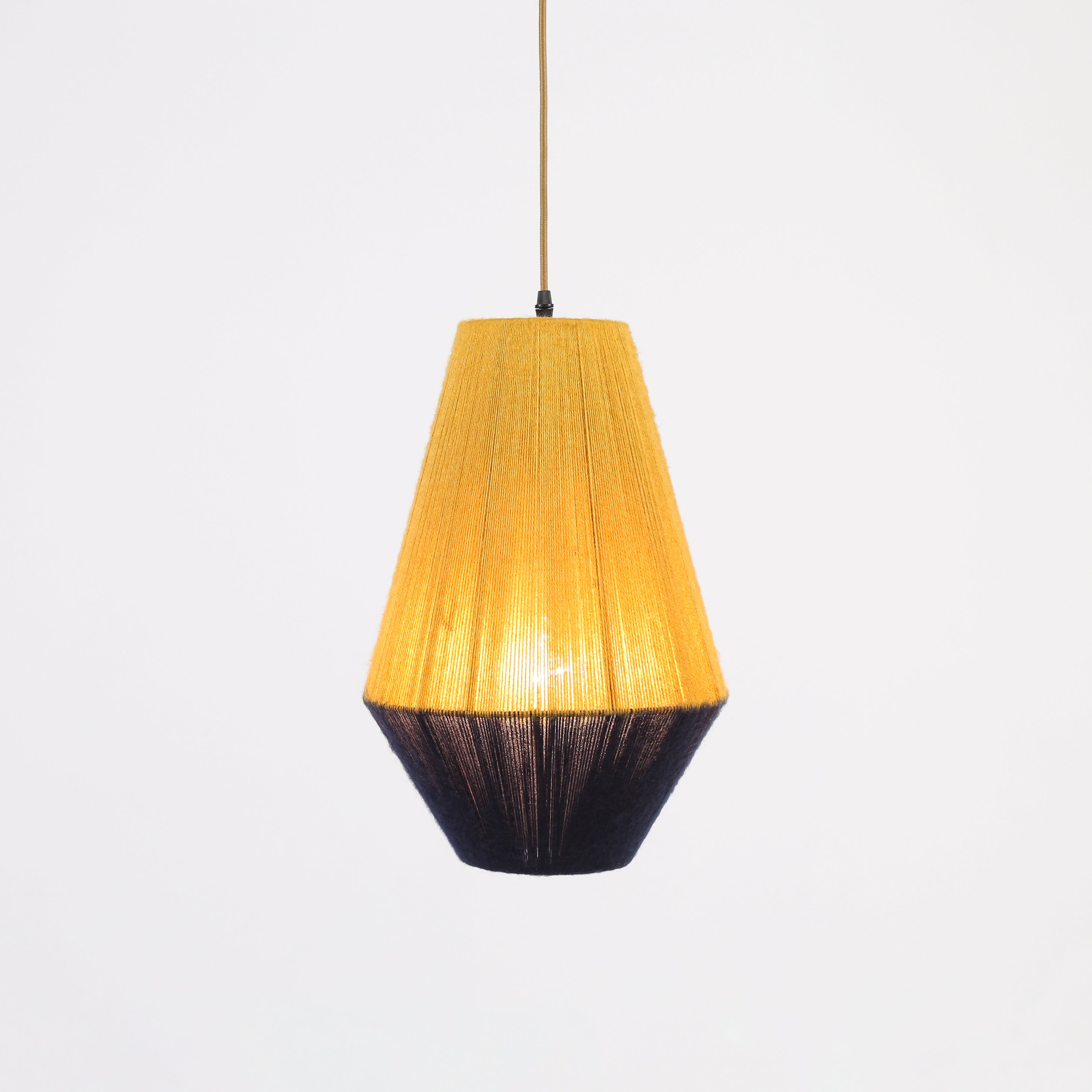 The Two-Tone Woven Chandelier