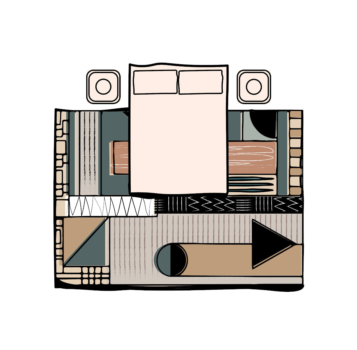 The Hexa - Tufted Rug