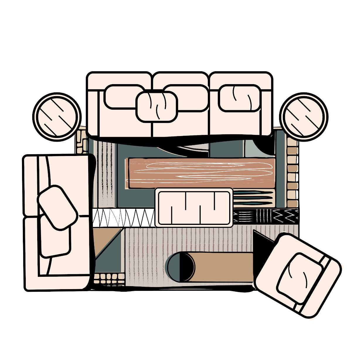 The Hexa - Tufted Rug